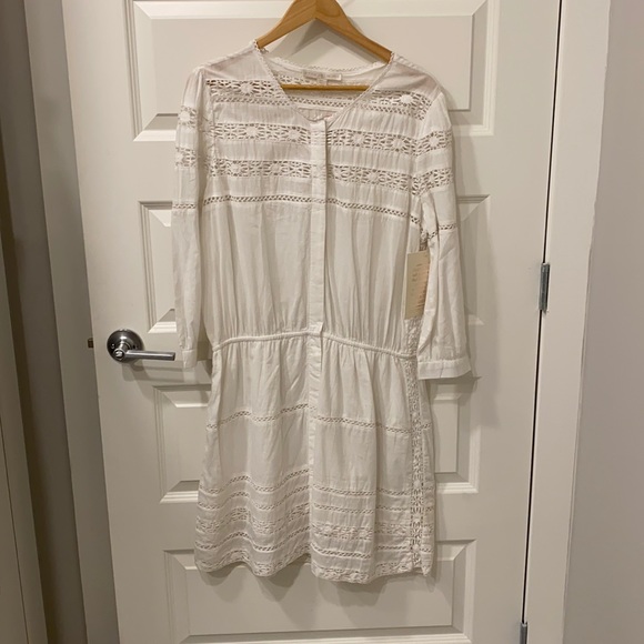 Boston Proper crochet blouson dress - Picture 1 of 4